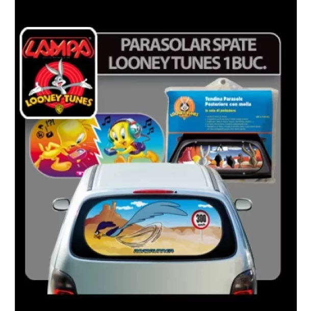 Looney Tunes mesh rear sunshade with suction cups 1pcs - Road Ru-Resealed,