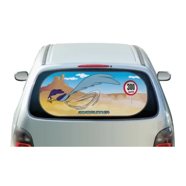Looney Tunes mesh rear sunshade with suction cups 1pcs - Road Ru-Resealed,