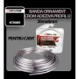 Banda ornament crom adeziva profil U 4Cars - 20m x 8mm-Resigilat,