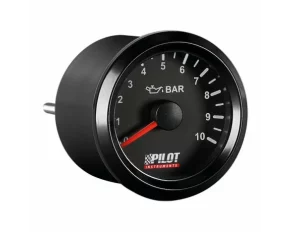 Manometru presiune ulei, Seria Black Analog, 9-32V - O 2" (52 mm)