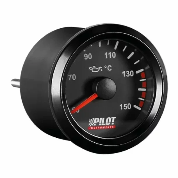 Manometru temperatura Ulei, Seria Black Analog, 9-32V - O 2" (52 mm)