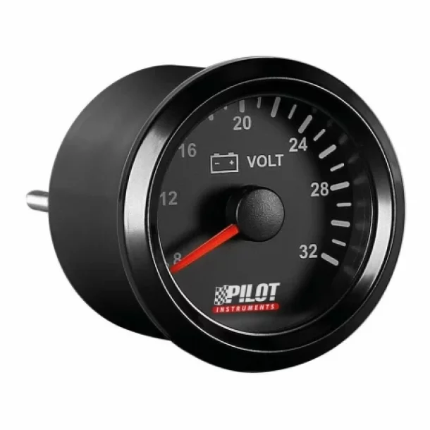 Voltmetru Seria Black Analog, 9-32V - O 2" (52 mm)