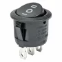 Intrerupator basculant rotund cu 3 pozitii, 12/24V