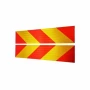 Placi identificare din metal pentru vehicule grele-lungi (dungi) 2buc - Galben/Portocaliu