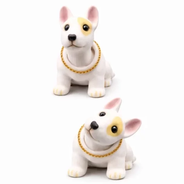 Ornament auto interior, caine care da din cap - Bull Terrier