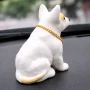 Ornament auto interior, caine care da din cap - Bull Terrier