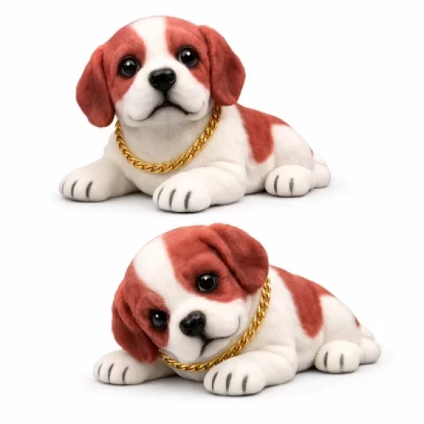 Ornament auto interior, caine care da din cap - Saint Bernard