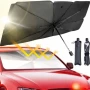 Parasolar auto tip umbrela pentru parbriz 132x76cm