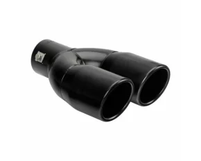 Ornament toba esapament TS-73, din otel inoxidabil Negru,racordare O 37-60 mm