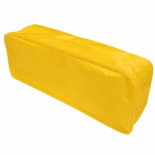 Set pachet prim ajutor auto, trusa sanitara si stingator cu pulbere 1kg Cridem, geanta organizatoare Galben
