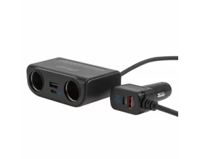 Priza dubla bricheta cu 2xUSB-A + 2xUSB-C QC3.0 PD3.0 120W, 12/24V, Amio
