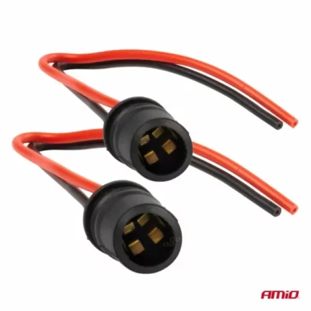 Soclu bec T10, set de 2buc, Amio