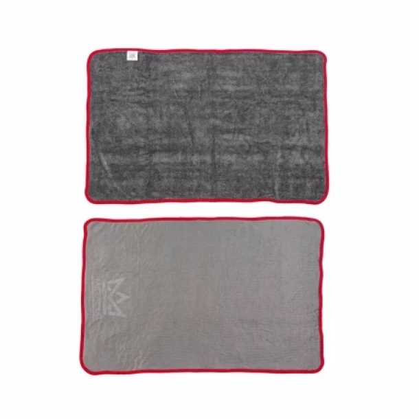 Laveta microfibra cu fata dubla, Miracle - 50x80 cm - Gri/Rosu