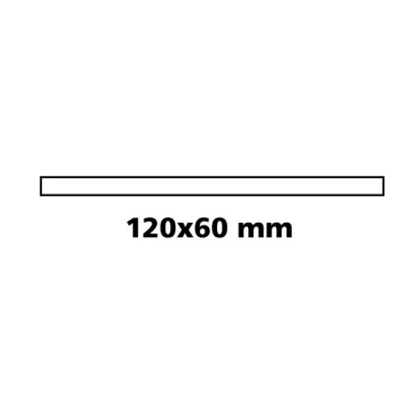 Interior flat mirror - 120x60 mm-Resealed,