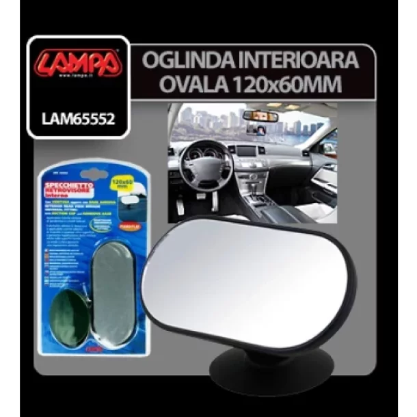 Interior flat mirror - 120x60 mm-Resealed,