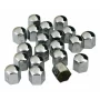 Ornamente prezoane metal cromat 20buc - Hex 19mm - Crom-Resigilat,