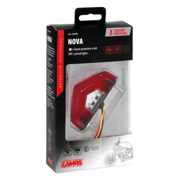 Lampa stop LED cu 3 functii Nova 12V-Resigilat,