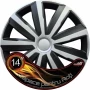 Set capace roti auto Cridem Drift 4buc - Argintiu/Negru - 14''