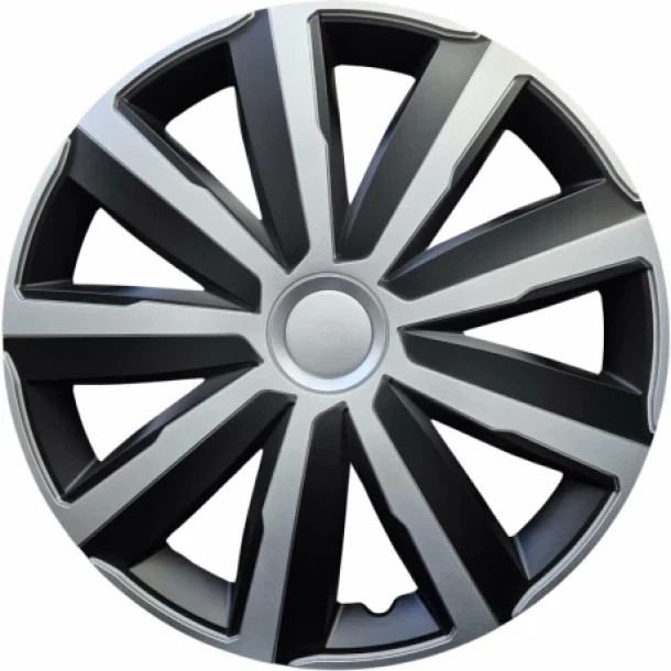 Set capace roti auto Cridem Drift 4buc - Argintiu/Negru - 14''