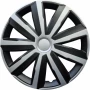 Set capace roti auto Cridem Drift 4buc - Argintiu/Negru - 15''