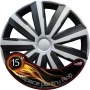 Set capace roti auto Cridem Drift 4buc - Argintiu/Negru - 15''