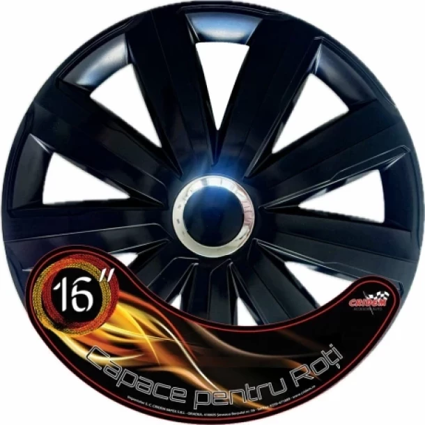 Cridem Drift RC disztarcsa szett 4 darab - Fekete/Krom - 16''
