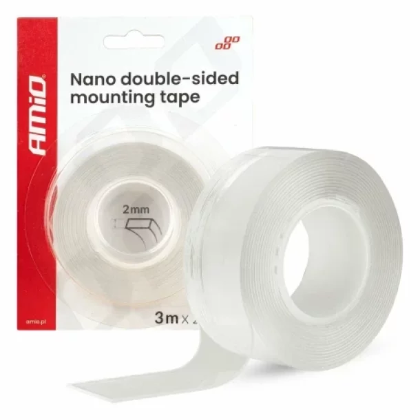 Banda adeziva Nano reutilizabila dublu adeziva 20mmx3mx1mm