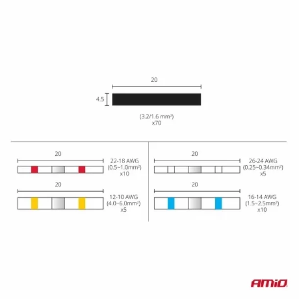 Set conectori termocontractabili cu cositor si tuburi termocontractabile 100buc