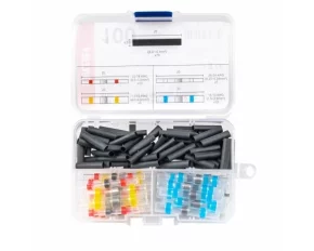 Set conectori termocontractabili cu cositor si tuburi termocontractabile 100buc
