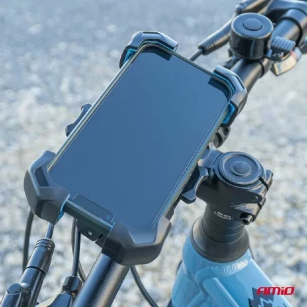 Suport telefon rotativ 360° pentru bicicleta, motocicleta si scuter