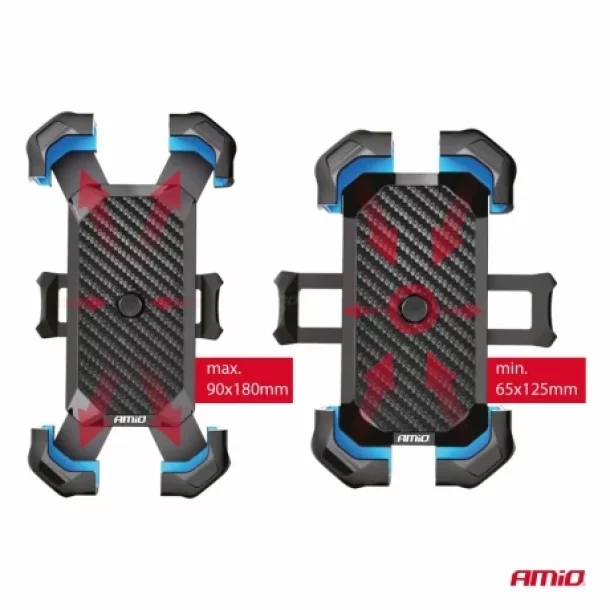 Suport telefon rotativ 360° pentru bicicleta, motocicleta si scuter