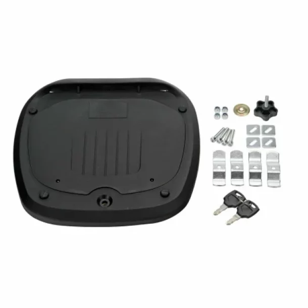 T-Box 45B, motorkerekpar hatso doboz - 45 liter - Fekete
