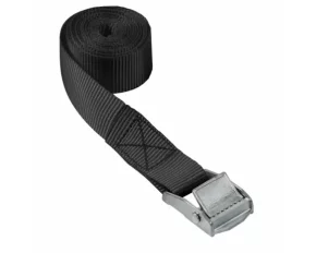 Rogzitoheveder csatos zarral, 1db - 2.5×300cm - Fekete