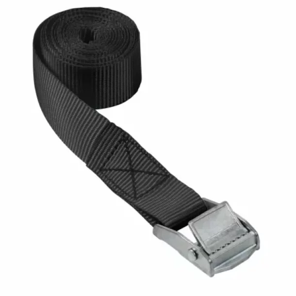 Rogzitoheveder csatos zarral, 1db - 2.5×300cm - Fekete