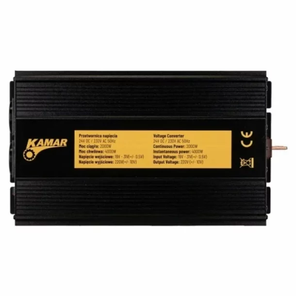 Invertor tensiune KAMAR 24V-230V 2000W/4000W