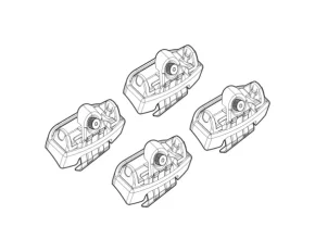 Kit de montaj pentru bare Alumia, Quadra, Silenzio C212 - Kia Rio 5p 04/17>08/20, Rio 5p 09/20>12/23
