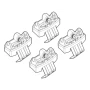 Kit de montaj pentru bare Alumia, Quadra, Silenzio C213 - Opel Crossland 10/20>07/24, Crossland X 06/17>09/20