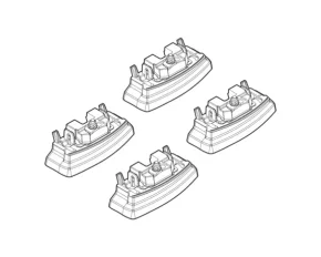 Kit de montaj pentru bare Alumia, Quadra, Silenzio C221 - Mercedes Classe A 5p 10/12>09/15, Classe A 5p 10/15>05/18, Classe A 5p 06/18>09/22, Classe A 5p 10/22>