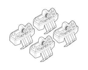 Kit de montaj pentru bare Alumia, Quadra, Silenzio C256 - Citroen C4 5p 11/20>11/24, C4 5p 12/24>, C4 X 5p 12/22>11/24, C4 X 5p 12/24>
