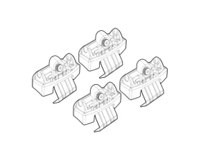 Kit de montaj pentru bare Alumia, Quadra, Silenzio C258 - DS DS4 5p 08/21>, DS N°4 5p 07/25>