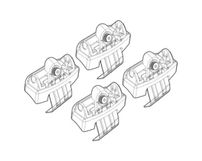 Kit de montaj pentru bare Alumia, Quadra, Silenzio C194 - Audi A6 4p 04/11>10/14, A6 4p 11/14>03/16, A6 4p 04/16>06/18