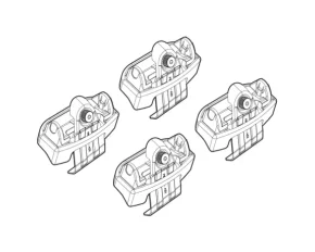 Kit de montaj pentru bare Alumia, Quadra, Silenzio C201 - Toyota Verso 06/09>02/13, Verso 03/13>01/16, Verso 02/16>02/18