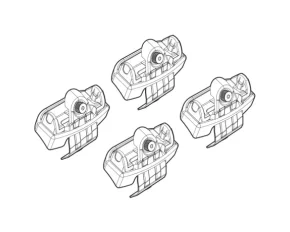Kit de montaj pentru bare Alumia, Quadra, Silenzio C202 - Citroen C3 11/16>07/20, C3 08/20>07/24