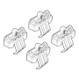 Kit de montaj pentru bare Alumia, Quadra, Silenzio C214 - Volkswagen Polo 5p 10/17>06/21, Polo 5p 07/21>