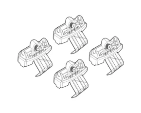 Kit de montaj pentru bare Alumia, Quadra, Silenzio C216 - Volvo S90 4p 09/16>03/20, S90 4p 04/20>02/24