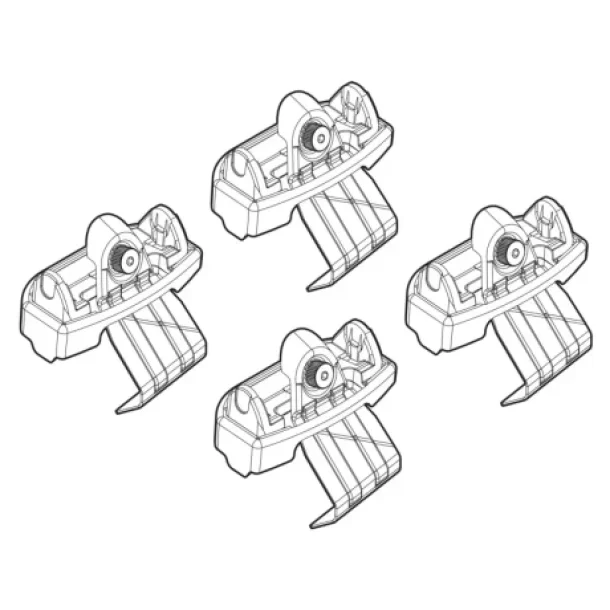 Kit de montaj pentru bare Alumia, Quadra, Silenzio C216 - Volvo S90 4p 09/16>03/20, S90 4p 04/20>02/24