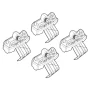 Kit de montaj pentru bare Alumia, Quadra, Silenzio C216 - Volvo S90 4p 09/16>03/20, S90 4p 04/20>02/24