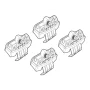 Kit de montaj pentru bare Alumia, Quadra, Silenzio C218 - Audi Q2 11/16>10/20, Q2 11/20>