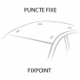 Silenzio CX, set complet de bare portbagaj din aluminiu - 99 cm + 89 cm - Origine RF - C163 - Mercedes Classe C 4 usi 2014-2021 - Puncte fixe - Inclusiv trapa