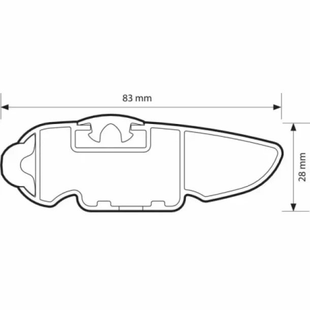Silenzio CX, set complet de bare portbagaj din aluminiu - 99 cm + 89 cm - Origine RF - C163 - Mercedes Classe C 4 usi 2014-2021 - Puncte fixe - Inclusiv trapa